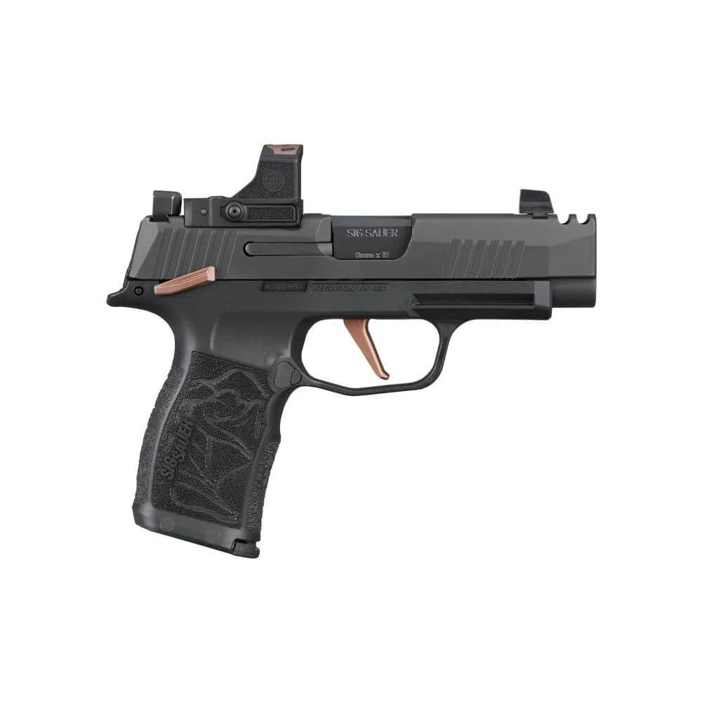 primary-1577 Sig Sauer P365-XL Rose Handgun 9mm Luger 12rd Magazines (2) 3.7" Barrel Black with Romeo-RS Comp