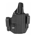 L.A.G. Tactical LAG DFNDR CZ P-10 C holster, black front view with belt clips