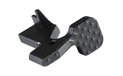 SEEKINS ENHANCED BOLT CATCH black angled view with textured rectangular thumb pad