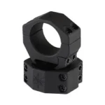 SEEKINS 30MM TUBE .97 HIGH 4CAP black scope ring mount, angled front view