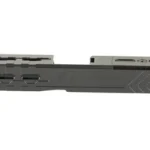 SYLVAN GEN4 slide with internals, black side view with window cuts and angled rear serrations