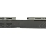 SYLVAN slide for GLK19 G4, black side view with window cuts and angled rear serrations