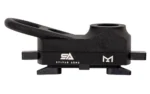 SYLVAN QD MLOK rail sling mount, black side view with raised oval sling loop