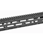 MIDWEST 12.625" SLIM LINE HANDGUARD, black left-side view with full top rail and long vent slots