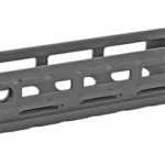 Midwest AK Handguard Drop In M-LOK black angled side view with elongated mounting slots