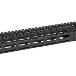 MIDWEST NIGHT FIGHTER black handguard, angled side view with top rail and M-LOK slots