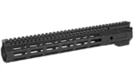 MIDWEST NIGHT FIGHTER black handguard, angled side view with top rail and M-LOK slots