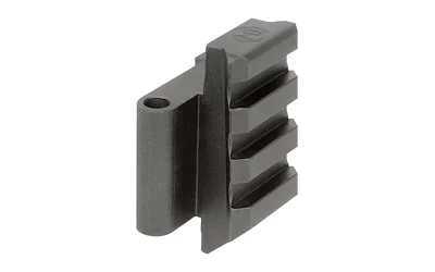 primary-15863 Midwest AK Pic End Plate Adapter, black angled view with rail slots and mounting hole