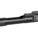 Midwest AR15 Black Nitride BCG, black side view with bolt head and gas key visible