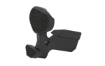 Luth-AR Paddle Bolt Catch 308, angled view in black with ribbed paddle surfaces
