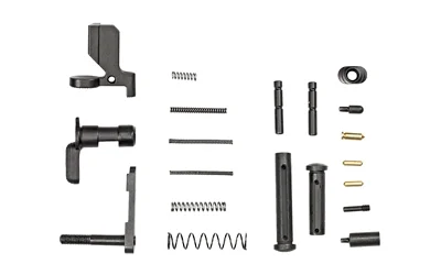 primary-15878 Luth-AR 308 Lower Parts Kit Builder, top view of assorted black and metallic small parts