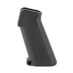 Luth-AR LUTH AR A1 PISTOL GRIP BLK black grip, angled side view with textured panels