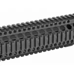 MIDWEST COMBAT QUAD RAIL 9.25-inch, black angled side view with four rails and round vents