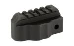 MIDWEST MP5 1913 END PLATE ADAPTOR black angled view with top rail and side mounting hole