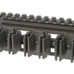 MIDWEST OPTIC RL SHELL HLDR 1894-X5 black side view with top rail and multiple shell loops