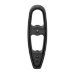 MIDWEST RUGER PC CARB QD STOCK PLATE black front view with two elongated openings