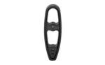 MIDWEST RUGER PC CARB QD STOCK PLATE black front view with two elongated openings