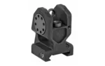 MIDWEST COMBAT BACK UP REAR SIGHT black, angled rear view with circular aperture