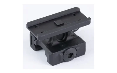 Midwest MK2 QD T2 Aimpoint Mount Cowitness, black three-quarter view with top rail and side fastener