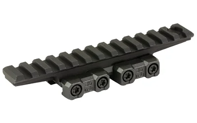 MIDWEST MK2 1913 RISER 13 SLOT black angled view with slotted top rail and four side screws
