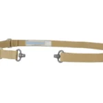 BL FORCE VICKERS ONE PB SLING coyote tan, laid flat with adjuster buckle and metal hooks