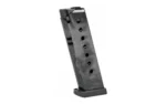Armscor ACT-MAG SIG P220 black metal magazine, angled front view with witness holes