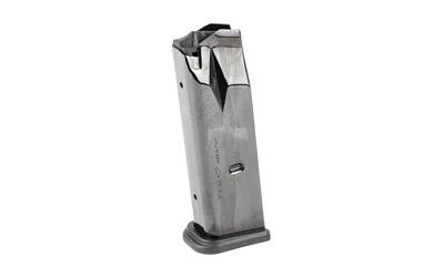 Armscor ACT-MAG 1911 silver metal extended magazine, angled front view