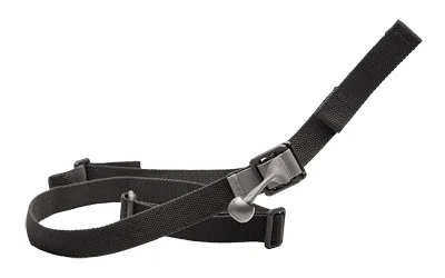 Blue Force GMT Sling in black, coiled view with metal adjuster and buckles