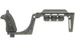 MIDWEST BOUNTY HUNTER S&W X FRM BRC black side view with grip and ventilated brace