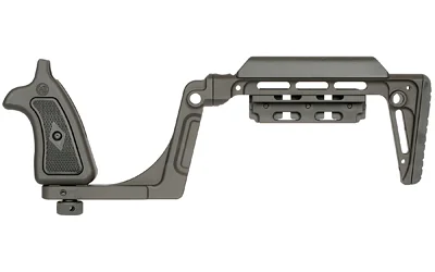 primary-16038 MIDWEST BOUNTY HUNTER S&W N FRM STK black side view with grip and skeletonized stock