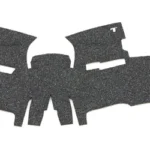 TALON GRP FOR SIG P320 COMP, black textured adhesive grip panels laid flat