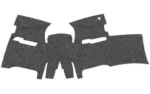 TALON GRP FOR SIG P320 COMP, black textured adhesive grip panels laid flat
