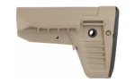 Bravo Company BCM GUNFIGHTER STOCK MOD1 SOPMOD, FDE right-side view with ribbed buttpad