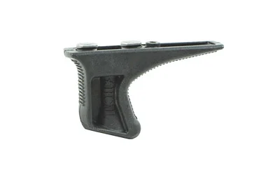 primary-16092 Bravo Company BCM GUNFIGHTER KNSTHTC GRP KEY BLK, black grip in side view with slim mounting plate