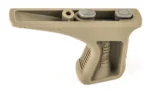 Bravo Company BCM GUNFIGHTER KNSTHTC GRP KEY FDE, tan grip in top-side view with two fasteners