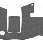 Talon Grip for Glock 48/43X, sand textured adhesive grip pieces laid flat