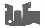 Talon Grip for Glock 48/43X, sand textured adhesive grip pieces laid flat