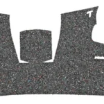TALON EVO GRP FOR SIG P365/XL RBR, black textured adhesive grip pieces laid flat