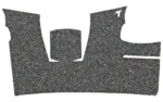 TALON EVO GRP FOR SIG P365/XL RBR, black textured adhesive grip pieces laid flat