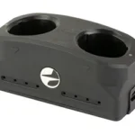 PULSAR APS BATTERY CHARGER black dual-slot charger, angled top view with indicator lights