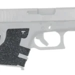 TALON EVO GRP FOR GLOCK SUBCMPCT black textured grip overlay shown on a handgun side view
