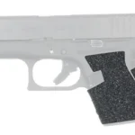 TALON EVO GRP FOR GLOCK 42/43 black textured grip overlay shown on a handgun side view
