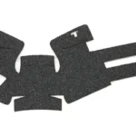 TALON GRP FOR GLOCK 26 GEN3 SND black textured grip pieces, top view
