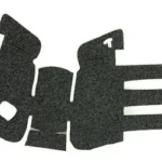 TALON GRP FOR GLOCK 19 GEN4 SND black textured grip pieces, top view