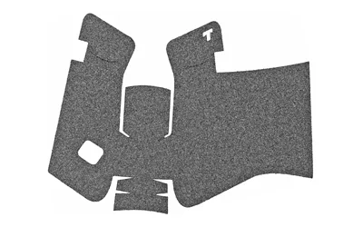 primary-16131 TALON GRP FOR GLOCK 17 GEN5 SND NOBK black textured adhesive grip pieces laid flat