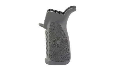 Bravo Company BCM Grip Mod 4 black, angled side view with textured panels and beavertail