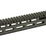 Bravo Company BCM GUNFTR MCMR RAIL 556 10.5 MLK, black angled side view with top rail and slots