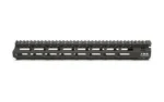 Bravo Company BCM Gunfighter MCMR Rail black handguard, right-side view with top rail and M-LOK slots