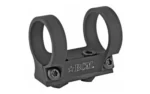 Bravo Company BCM GUNFTR RING LIGHT MNT 1" MOD0 ML, black front angled view with twin rings