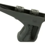 Bravo Company BCM GUNFTR KAG BLK MLOK, black angled grip in side view with two top fasteners